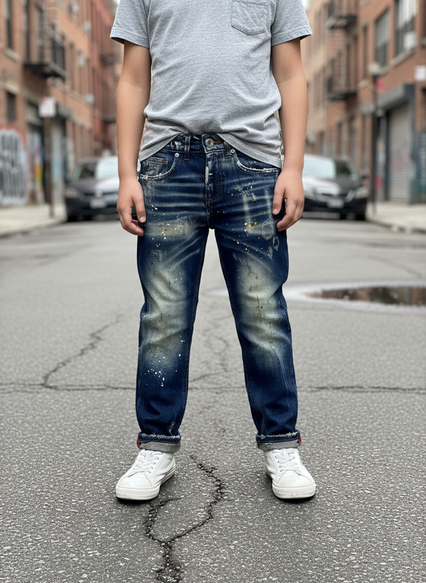 JEANS CIANOTIC BLUE/SABBIATO