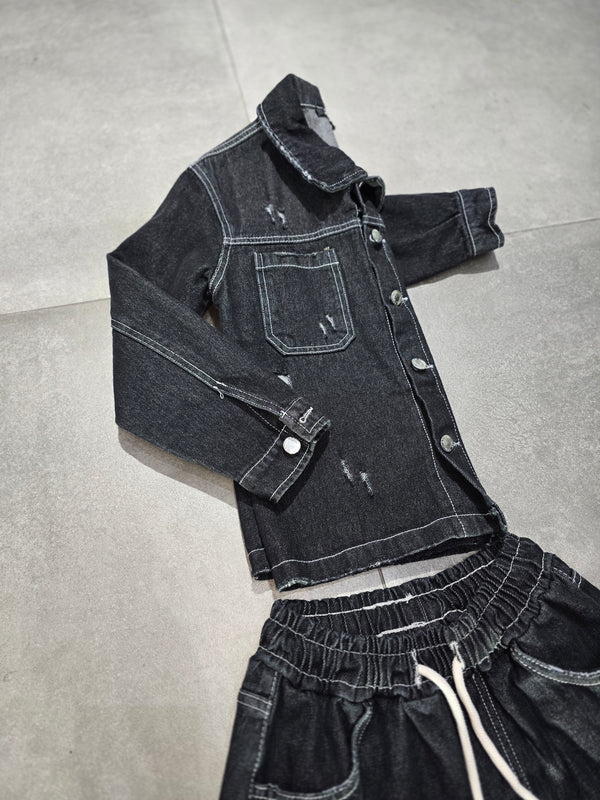 COORDSET BLACK DENIM